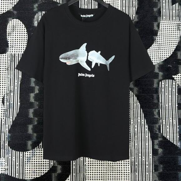 Palm Angels Men's round neck T-shirt with short sleeves - Picture 1 of 5